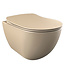 ophang Wc randloos met Bidet - Mat Cappuccino