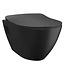 Design ophang Wc met Bidet - Mat Zwart