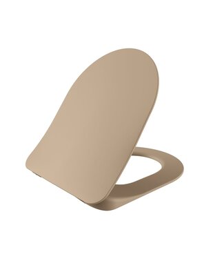 Creavit Wc bril - Soft close + Quick release + Scharnieren - Cappuccino