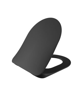Creavit Wc bril - Soft close + Quick release + Scharnieren - Mat Antraciet