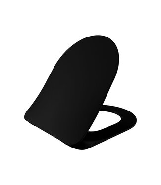 Creavit Wc bril - Soft close + Quick release + Scharnieren - Mat Zwart