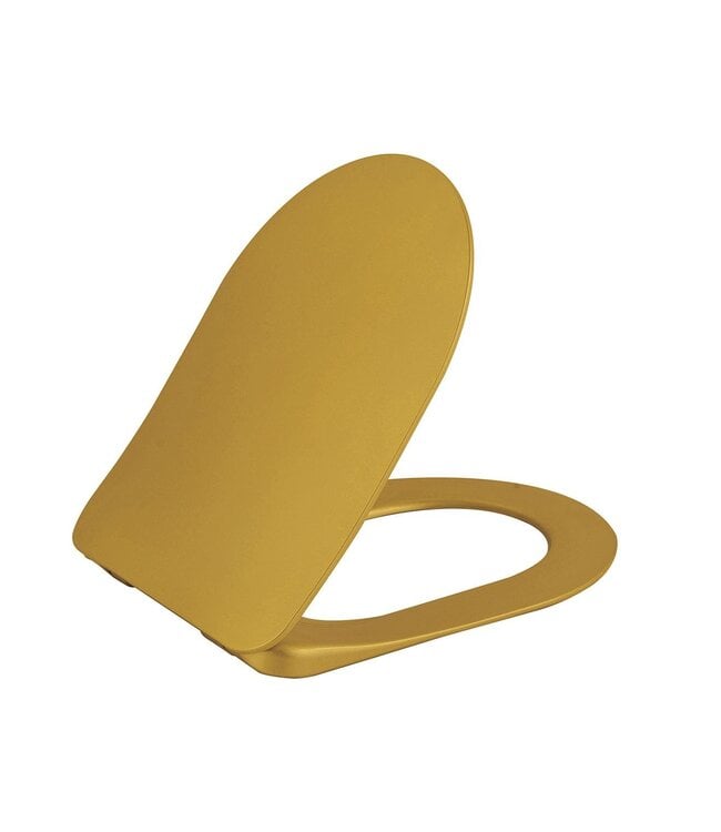 Wc bril - Soft close + Quick release + Scharnieren - Mat Basalt