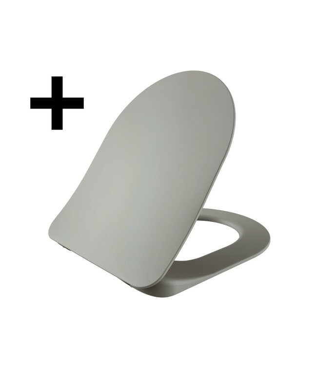 ophang Wc randloos - Koel Grijs