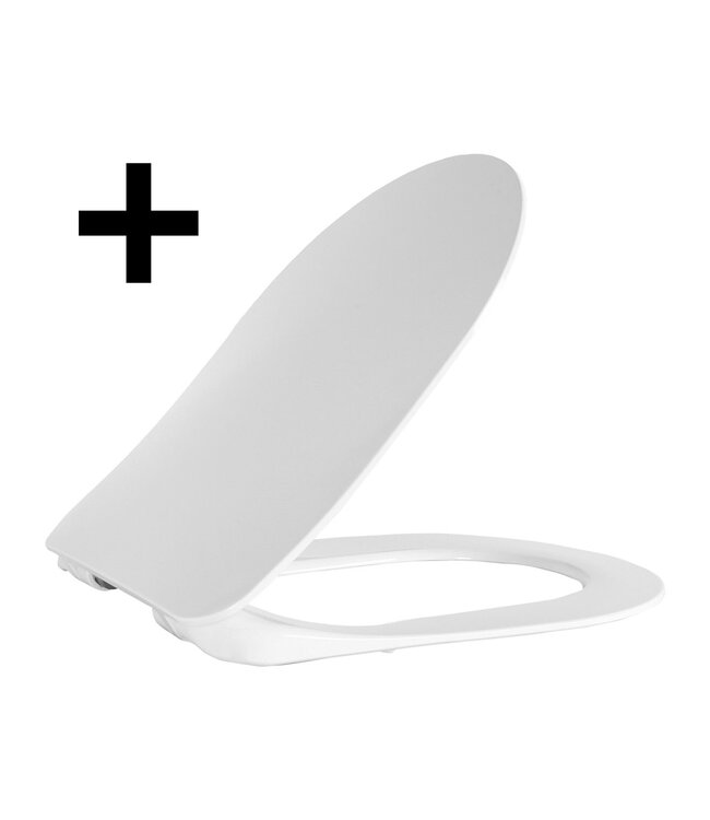 ophang Wc randloos met Bidet - Mat Wit