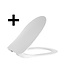 Design ophang Wc randloos met Bidet - Wit