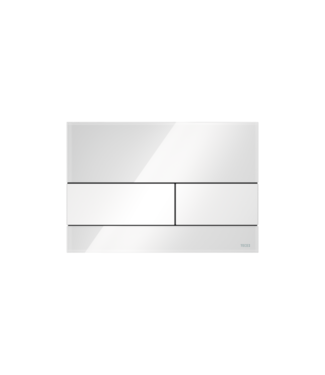 Tece Square Wc-bedieningsplaat duospoel Glas