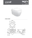 design ophang Wc - Mat Wit