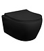 design ophang Wc met Bidet - Mat Zwart