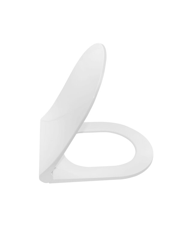 Slim elegance -Wc bril - Soft close + Quick release - Wit