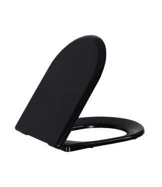 Creavit Wc bril - Soft close Mat zwart