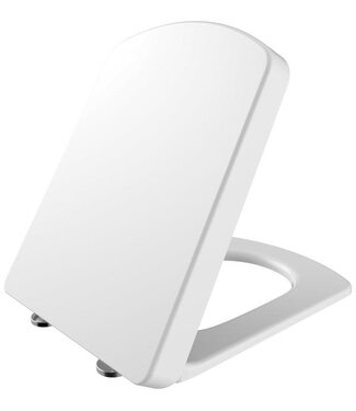 Creavit Block Wc bril Duroplast - INOX scharnieren + Softclose Wit