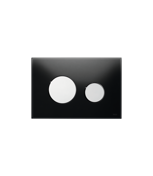 Loop Wc-bedieningsplaat Duospoel - Glas