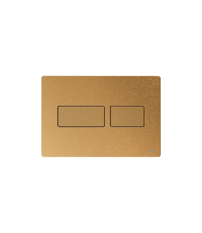 Solid plus - Wc-bedieningsplaat Duospoel Geborsteld