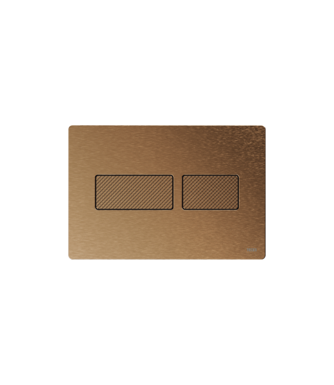 Solid plus - Wc-bedieningsplaat Duospoel Geborsteld