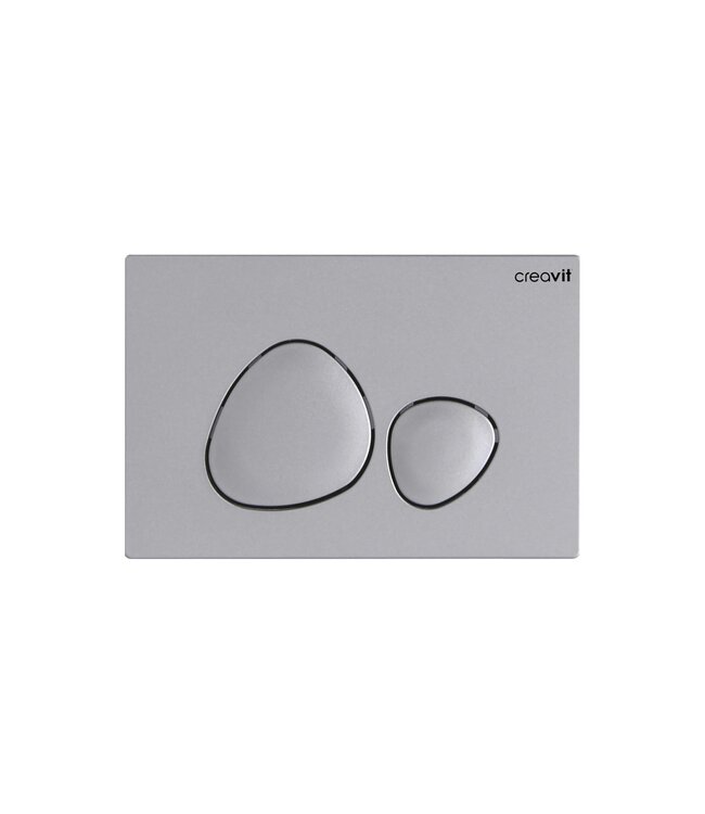 Stone - Wc bedieningsplaat Duospoel