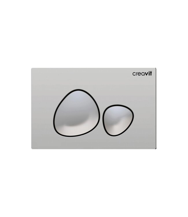 Stone - Wc bedieningsplaat Duospoel