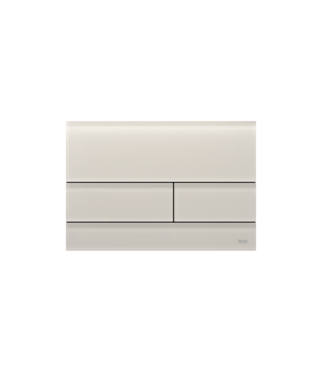 Square II Wc-bedieningsplaat duospoel Glas