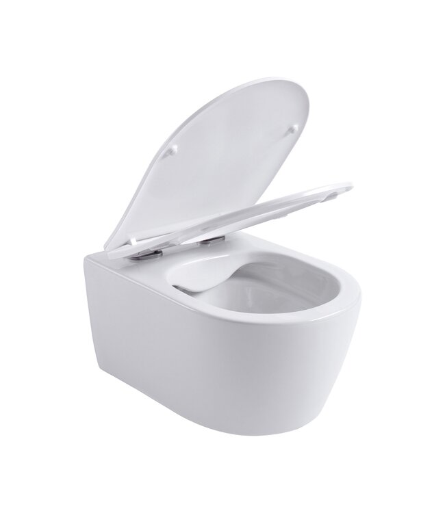 Pro pack wc kit - randloos Wc + Softclose zitting  Mat Wit