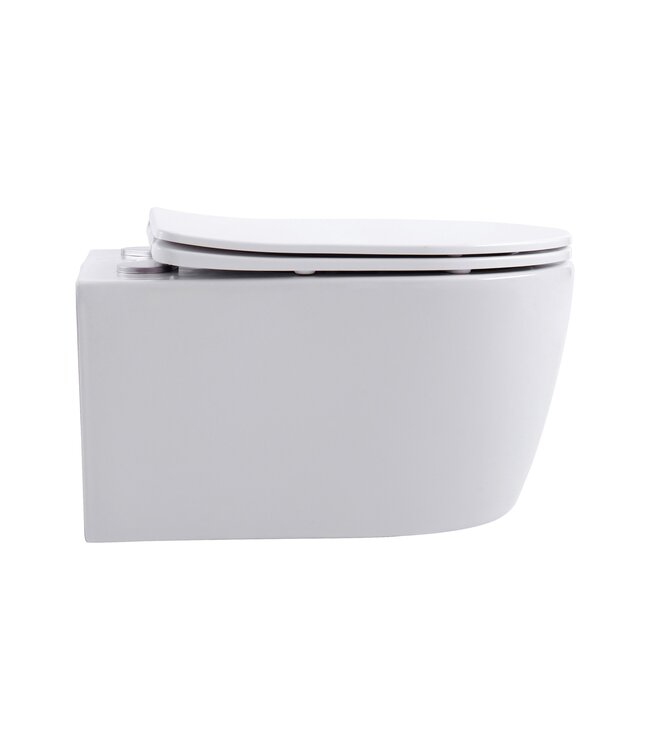 Pro pack wc kit - randloos Wc + Softclose zitting  Mat Wit