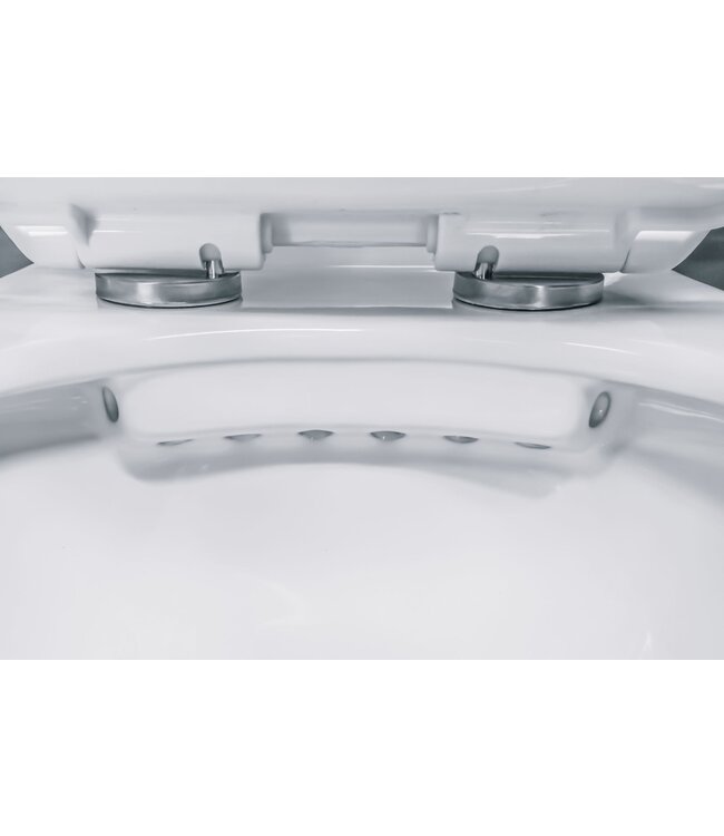 Pro pack wc kit - randloos Wc + Softclose zitting Wit