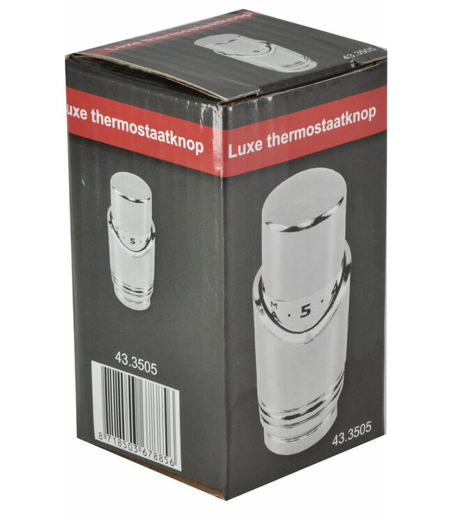 luxe thermostaatknop M-30 chroom