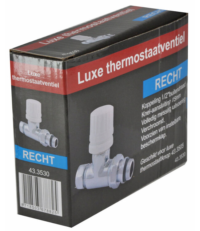 luxe therm.voorber.vent.1/2''x15 (M22) knel recht chroom