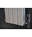 Luxe therm. rad. aansluitset haaks chroom