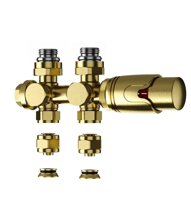 Thermostatisch Multi blok set - Goud - 15 / 16 mm
