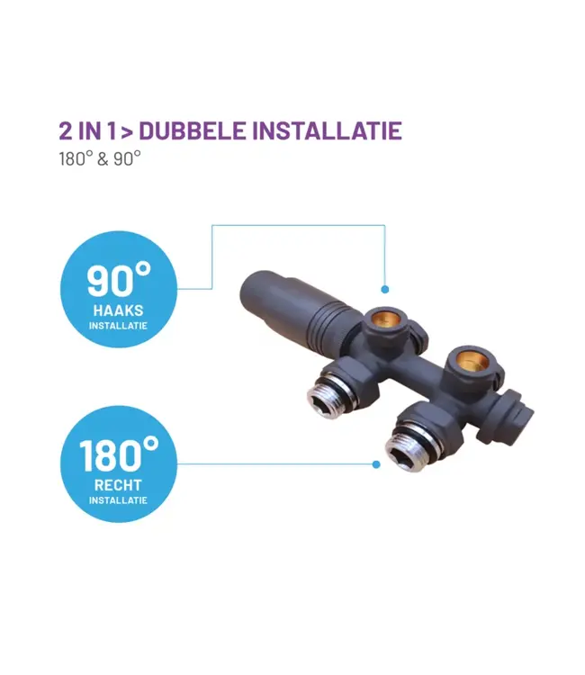 Thermostatisch Multi blok set - Goud - 15 / 16 mm