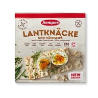 Knäckebrot Dünn Faserreich (Lantknäcke) 230 Gramm - Glutenfrei