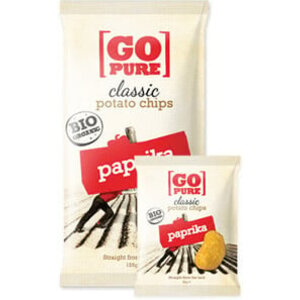 Klassische Kartoffelchips Paprika Bio - Glutenfrei Klassische Kartoffelchips Paprika Bio - Glutenfrei