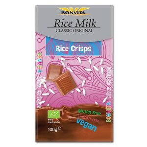 Bonvita Reismilch Schokolade Reis-Crispies Bio - Glutenfrei Bonvita Reismilch Schokolade Reis-Crispies Bio - Glutenfrei
