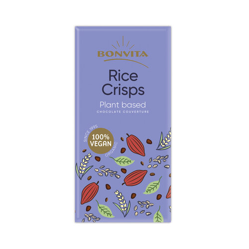 Bonvita Reismilchschokolade mit Reis-Crisps Bio - Glutenfrei