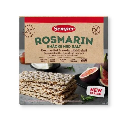 Semper Knäckebrot mit Rosmarin und Salz - Glutenfrei