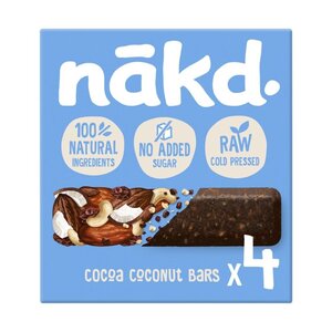 Nakd Kakao-Kokos-Riegel 4er-Pack - Glutenfrei Nakd Kakao-Kokos-Riegel 4er-Pack - Glutenfrei