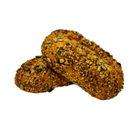 Braune Meersamenbrötchen 4 Stück - Glutenfrei