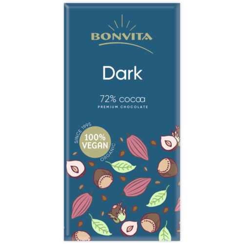Bonvita 72% Reine Bio-Schokolade - Glutenfrei