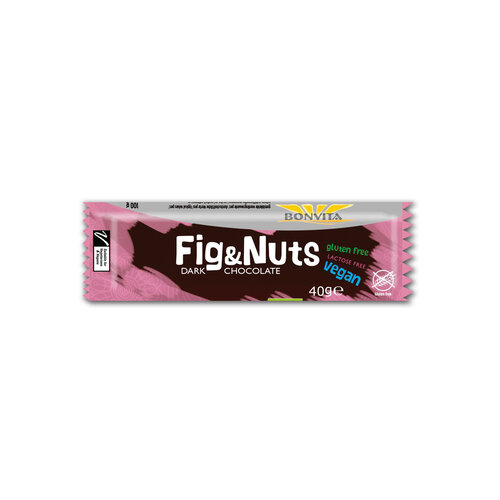 Bonvita Choco Feigen & Nüsse Riegel Bio - Glutenfrei