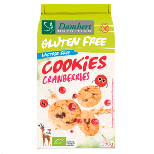 Damhert Hafer- und Cranberry-Kekse Bio - Glutenfrei Damhert Hafer- und Cranberry-Kekse Bio - Glutenfrei