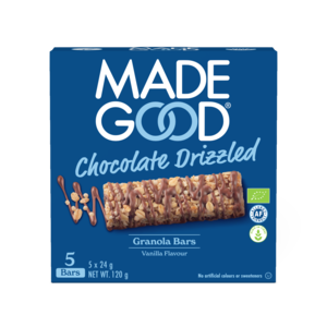 Made Good Schokoladenüberzogene Müsliriegel Vanille-Geschmack 5 Stück - Glutenfrei Made Good Schokoladenüberzogene Müsliriegel Vanille-Geschmack 5 Stück - Glutenfrei