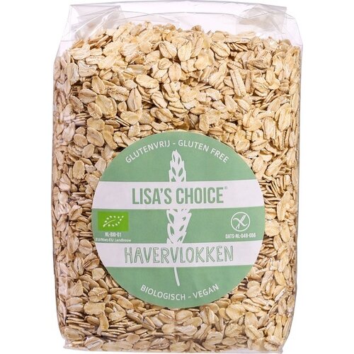 Lisa's Choice Grobe Bio-Haferflocken 450 Gramm - Glutenfrei Lisa's Choice Grobe Bio-Haferflocken 450 Gramm - Glutenfrei