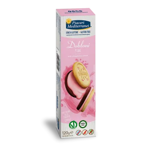 Piaceri Mediterranei Doppelkeks Erdbeere - Glutenfrei