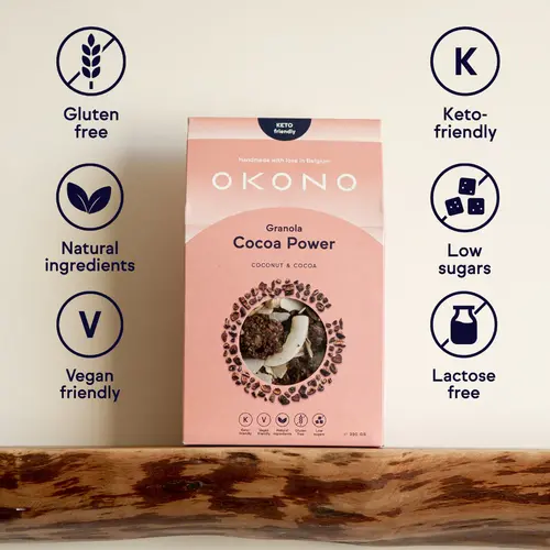 Okono Granola Kokosnuss & Kakao - Glutenfrei