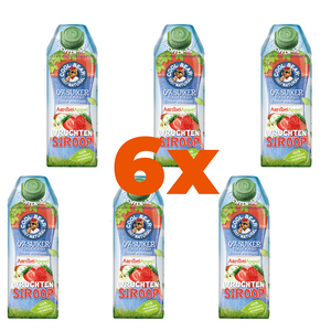 Cool Bear Fruchtsirup Erdbeere Apfel 750ml 6 Stück - Glutenfrei