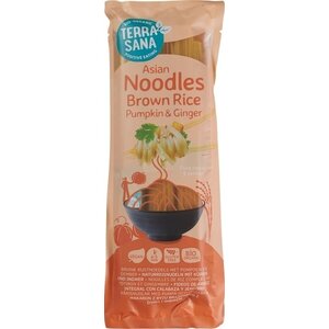 TerraSana Braune Reisnudeln Kürbis Ingwer Bio - Glutenfrei TerraSana Braune Reisnudeln Kürbis Ingwer Bio - Glutenfrei