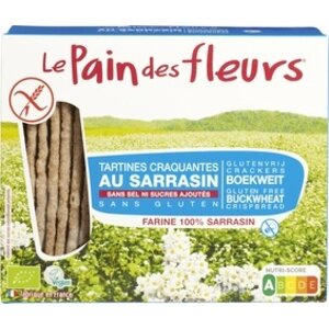 Le Pain des Fleurs Knusprige Buchweizen-Cracker ohne Salz/Zucker Bio - Glutenfrei