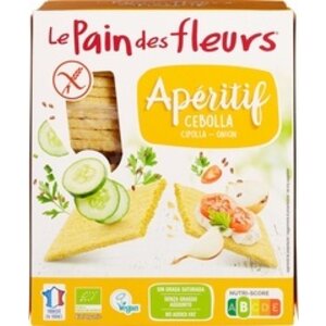 Le Pain des Fleurs Knusprige Zwiebel-Cracker Bio - Glutenfrei
