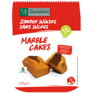 Damhert Marmorkuchen ohne Zucker - Glutenfrei