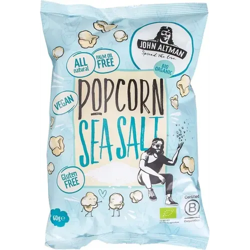 John Altman Popcorn mit Meersalz – Glutenfrei John Altman Popcorn mit Meersalz – Glutenfrei
