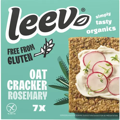 Leev Hafer-Rosmarin-Cracker - Glutenfrei